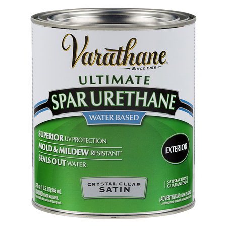 Rust-Oleum 1 Qt Clear Varathane Water-Based Exterior Ultimate Spar Urethane Satin 250241H